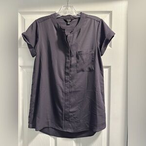 Simply Vera Vera Wang Charcoal Blouse
